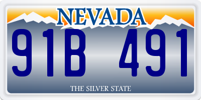 NV license plate 91B491