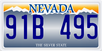 NV license plate 91B495