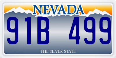 NV license plate 91B499