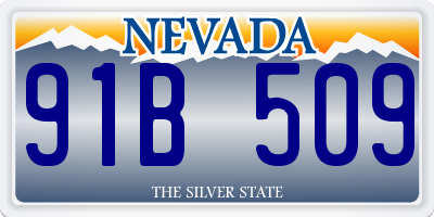 NV license plate 91B509