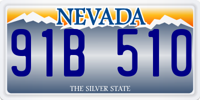 NV license plate 91B510