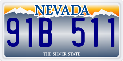 NV license plate 91B511