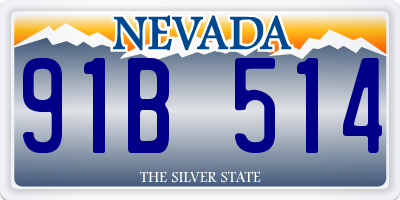 NV license plate 91B514