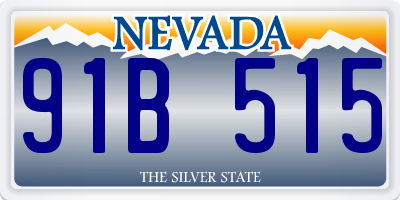 NV license plate 91B515