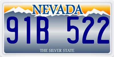 NV license plate 91B522