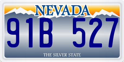 NV license plate 91B527