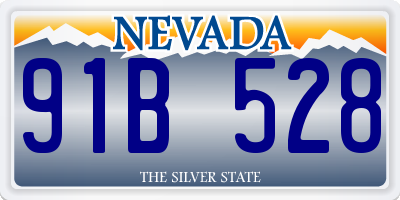 NV license plate 91B528