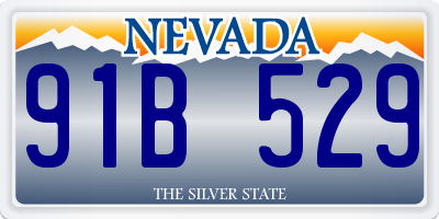 NV license plate 91B529