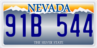 NV license plate 91B544