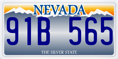 NV license plate 91B565