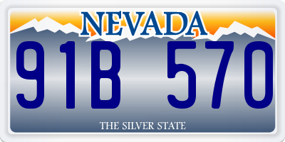 NV license plate 91B570