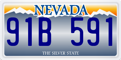 NV license plate 91B591