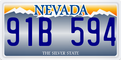NV license plate 91B594