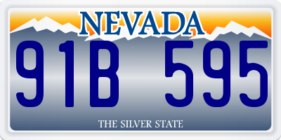 NV license plate 91B595