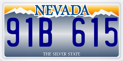 NV license plate 91B615