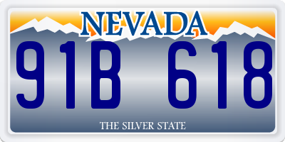 NV license plate 91B618