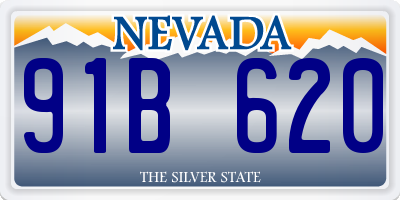 NV license plate 91B620