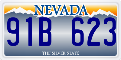 NV license plate 91B623