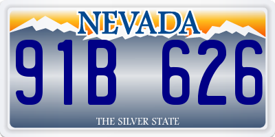 NV license plate 91B626