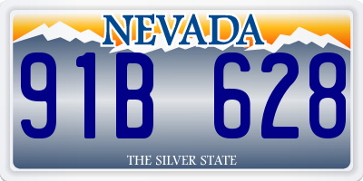 NV license plate 91B628