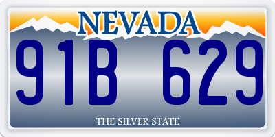 NV license plate 91B629