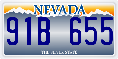 NV license plate 91B655