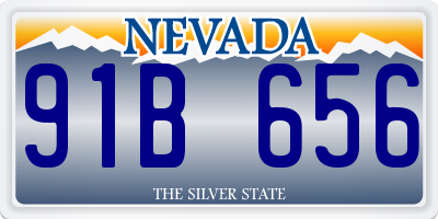 NV license plate 91B656