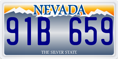 NV license plate 91B659