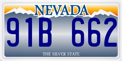 NV license plate 91B662
