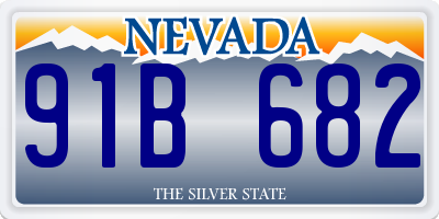 NV license plate 91B682
