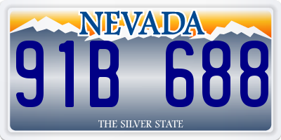 NV license plate 91B688