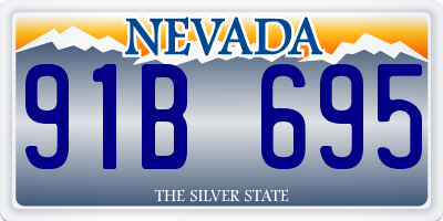 NV license plate 91B695