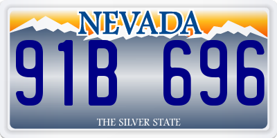 NV license plate 91B696