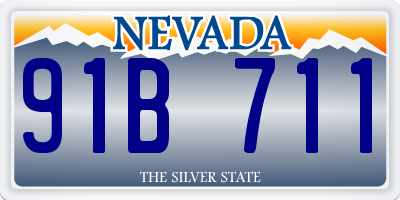 NV license plate 91B711