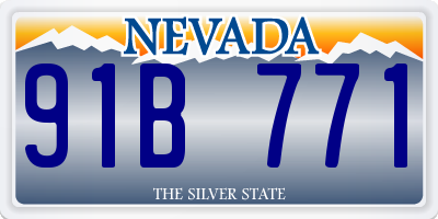 NV license plate 91B771