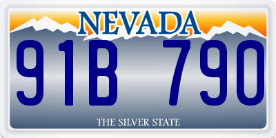 NV license plate 91B790