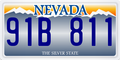 NV license plate 91B811