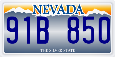 NV license plate 91B850
