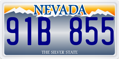 NV license plate 91B855