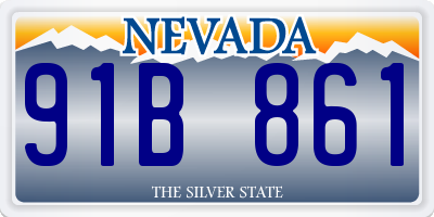 NV license plate 91B861