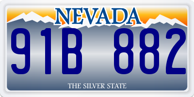 NV license plate 91B882
