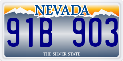 NV license plate 91B903