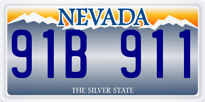 NV license plate 91B911