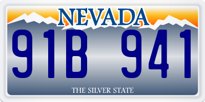 NV license plate 91B941