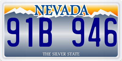 NV license plate 91B946