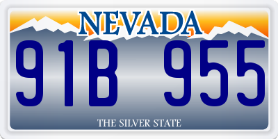 NV license plate 91B955