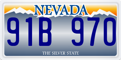 NV license plate 91B970