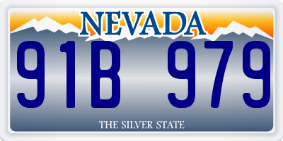 NV license plate 91B979