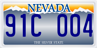 NV license plate 91C004