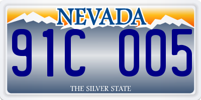 NV license plate 91C005